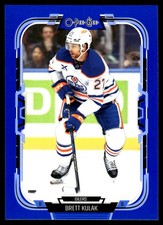 2025-26 O-Pee-Chee #22 Brett Kulak Edmonton Oilers Blue Border Hockey Card