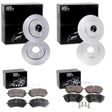 EuroBrake BREMSSCHEIBEN + BELÄGE VORNE + HINTEN passend für VW AMAROK 2WD 4WD