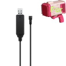 Charger For Bubble Machine Gun Blaster Bazooka Rocket Blower Battery Power Cord