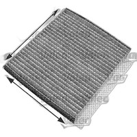 Innenraumfilter Aktivkohlefilter 225 Mm - 204 Mm Valeo FüR MB M-KLASSE