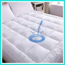 Waterproof Mattress Pad Twin XL Size Cotton Top Down Alternative Filling Pill...