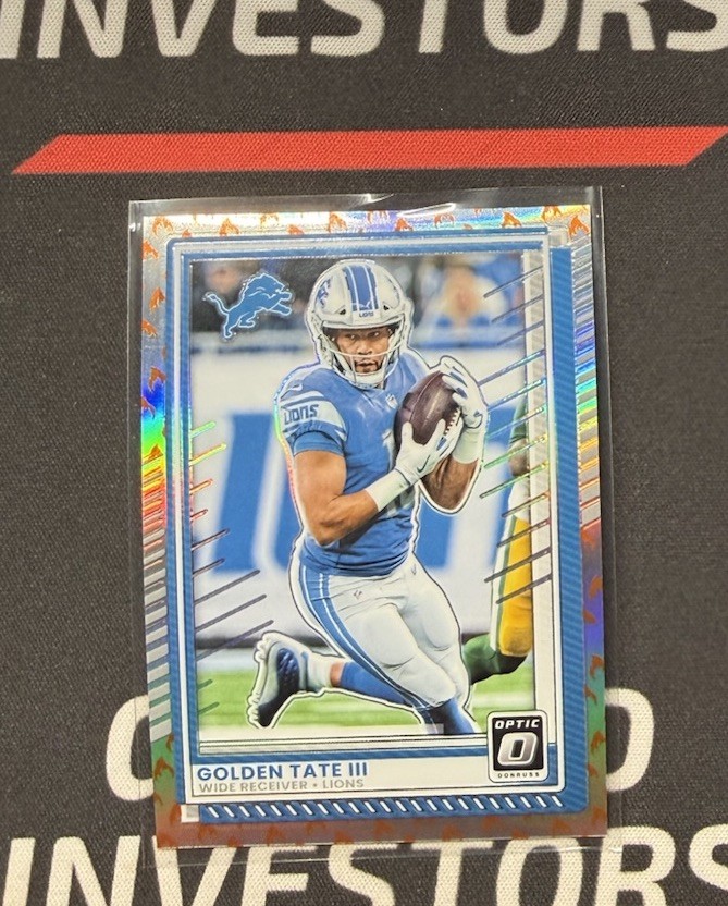 2025 Panini Donruss Optic #124 Golden Tate III Detroit Lions NFL 🔥 FIRE emoji