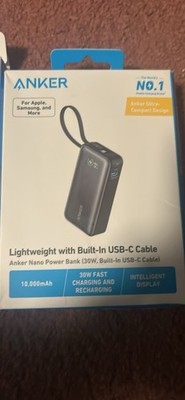 ANKER Power Bank, Power IQ 3.0 Portable Charger with PD 30W Max Output