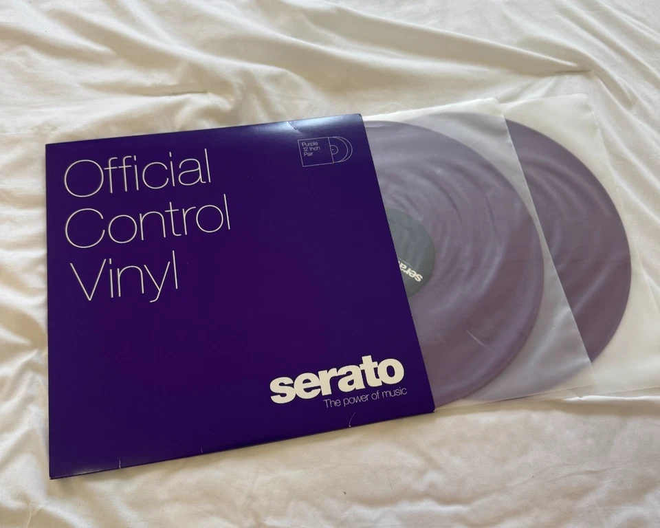 Serato Official Control Vinyl 2.5 Purple 12 Inch Pair DJ DVS Turntable Set Music - Image 2 of 2