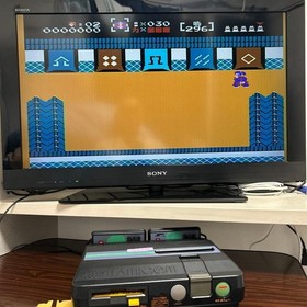 SHARP Twin Famicom Console System AN-505BK Black [Maintained Belt Replaced]