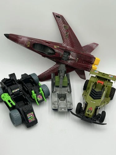 VTg 80s 90s GI Joe Vehicle Lot of 4 for Parts Repair Crossfire Python X-30 More