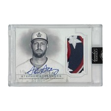 Topps MLB Dynasty Stephen Strasburg Nationals Card 5/5 White Collectible