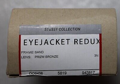 OAKLEY STUSSY EYE JACKET REDUX PRIZM BRONZE LENS SAND FRAME OAKLEY STUSSY EYE JACKET REDUX PRIZM BRONZE LENS SAND FRAME