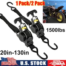 Retractable Ratchet Straps Heavy Duty Auto Self Retracting Tie Down Straps Black