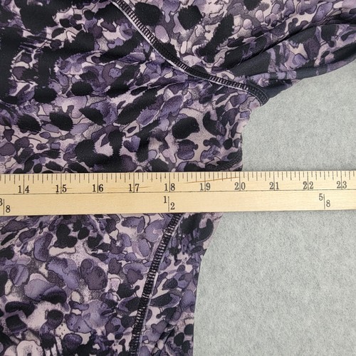 Style & Co Sport Sweater Jacket Womens Sz Large L Purple Full Zip Long Sleeve - Picture 7 of 13