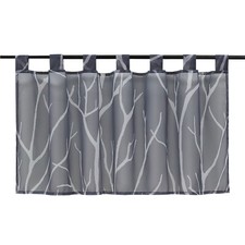 Scheibengardine Schlaufen Bistrogardine Kurz Gardine Voile Küche Vorhang Modern