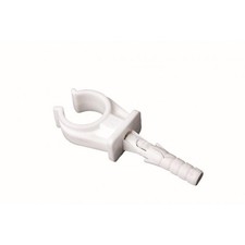 Open Single Pipe Clamp with Screw Tube Clip Cables Holder Hinged Bracket Plastic