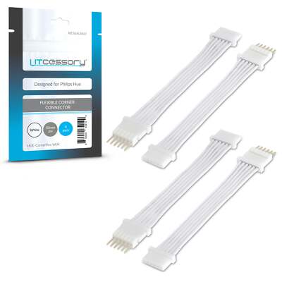 Litcessory Flexible Corner Connector/Extension Cable-Philips Hue Lightstrip Plus