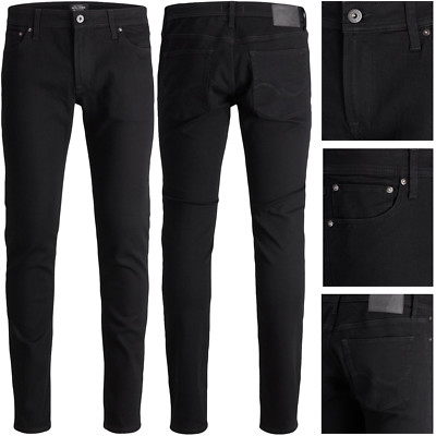 JACK & JONES LIAM 692 Slim Fit Herren Jeans Hose Elasthan Original Black NEU 