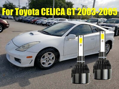 LED CELICA GT 2003-2005 Headlight Kit H7 6000K White CREE Bulbs Low Beam