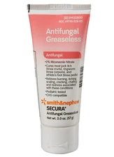 Secura 2% Antifungal Cream 2 oz Tube - Treatment for Fungal Infections Pack of 6