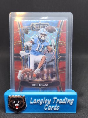 2023 Panini Select Draft Picks Josh Downs 16 Lazer Prizm Rookie