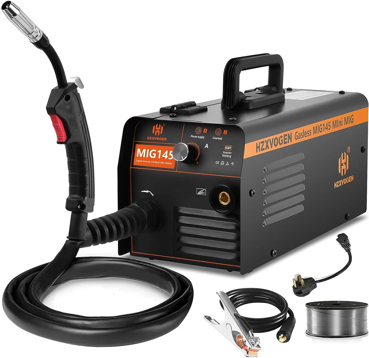 110/220V Flux Core Welder Dual Voltage Gasless MIG Welding Machine IGBT  Inverter