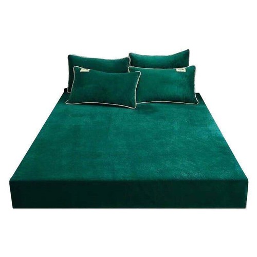 Winter Plush Elastic Fitted Sheet Mattress Covers Warm Velvet Bedspread Double - Picture 27 of 29