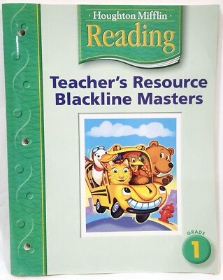 Houghton 1st Grade Reading TEACHERS RESOURCE BLACKLINE MASTERS book homeschool