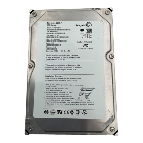 Seagate 160GB ST3160215ACE 7200 RPM PATA IDE 3.5