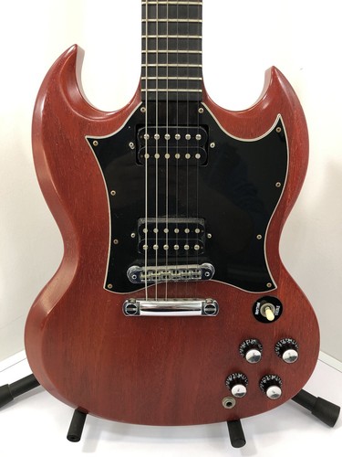 2002 Gibson SG Special Faded Cherry w/Ebony Crescent Moon Inlays DAMAGED NECK - Picture 2 of 24