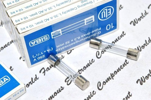 1pc ELU / SIBA (T) 1A 250V 6.3x32mm Glass Fuse - For Audio 6.3x32mm - Picture 4 of 7