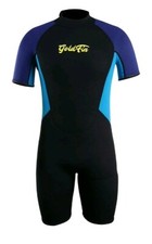 GoldFin Men's Shorty Wetsuit Back Zip. Short Sleeve. Size Small. New w/tags