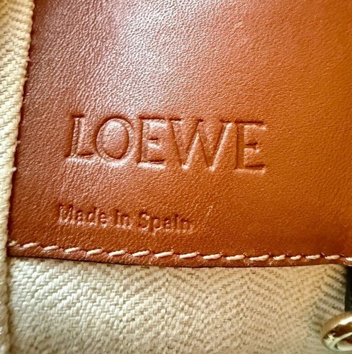 Borsa a tracolla Loewe amaca in pelle marrone a 2 vie borsa a mano - Foto 18 di 18