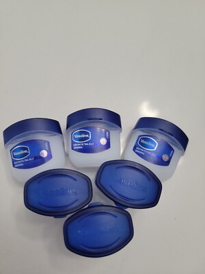 Vaseline Lip Skin Balm Protecting Jelly Petroleum Mini Tub .25 oz - 6 Pack 