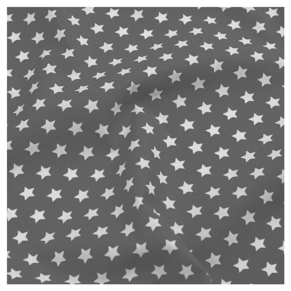 Sterne Stoff Grau Baumwolle Meterware Kinder Dirndl Deko Bekleidung Weihnachten - Bild 3 von 3