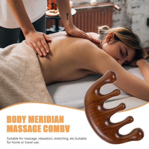 Hair Comb Styling Tools Ebony Massage Wooden Simple - Picture 2 of 11