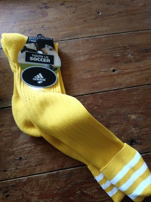 yellow adidas soccer socks