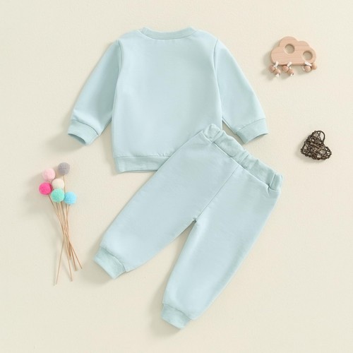 Baby Girl Clothes Newborn Infant Fall Winter Outfits Love Embroidery Long Sle... - Picture 6 of 7
