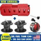 30L Fuel Can Gas Tank Backup w/Lock 8 Gallon Container for Jeep Off Road Utv 4X4