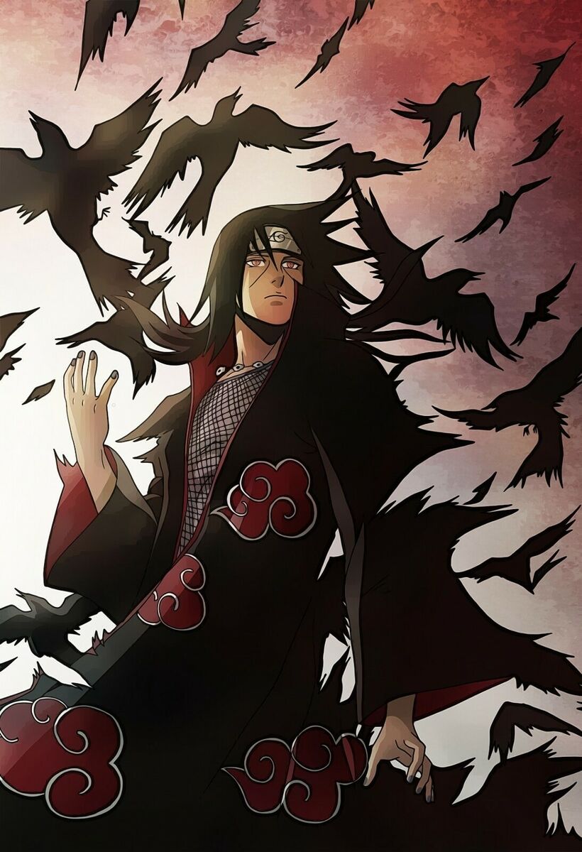 Itachi Uchiha Framed Poster Original Art Anime Naruto