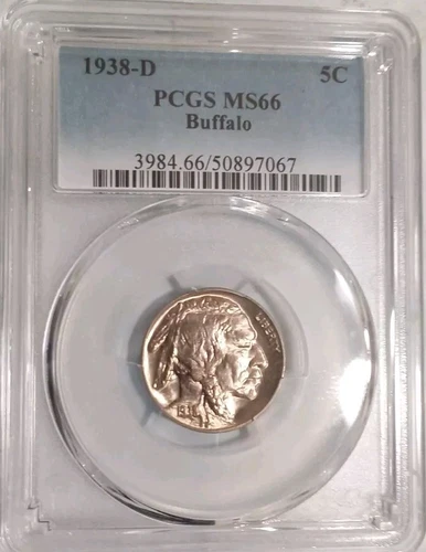 1938-D  Buffalo Nickel  PCGS MS66