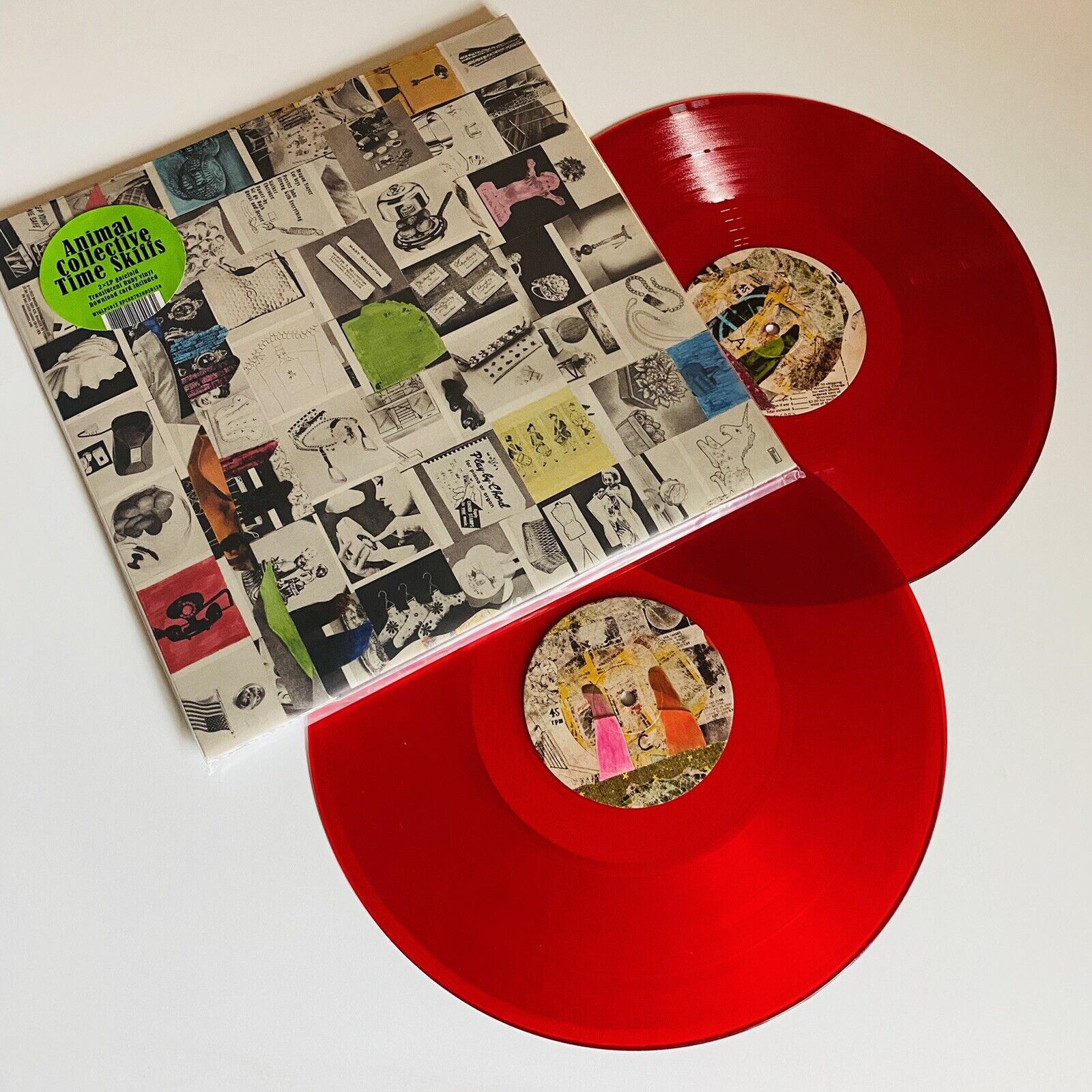 ANIMAL COLLECTIVE Time Skiffs 2xLP SEALED translucent ruby vinyl Domino  w/dl | eBay