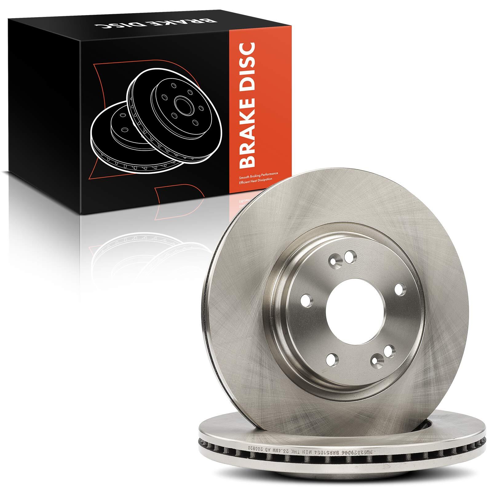 2Pcs Front Left & Right Disc Brake Rotors for Hyundai Elantra Kona