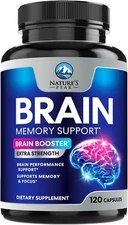 Brain Memory Supplement Pills - Nootropics Support for Concentration for Clarity