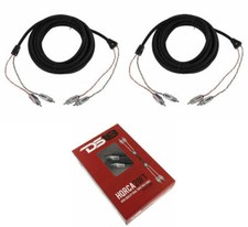 2 x 20 ft 2 Channel Shielded Twisted RCA PRO Audio Cable Amp Cable DS18