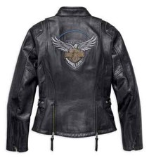 HARLEY DAVIDSON WOMEN'S SMALL 115TH ANNIVERSARY BLACK LEATHER JACKET, 2018 NEW!