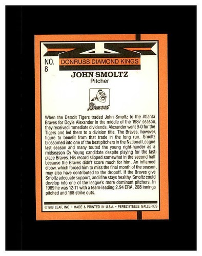 JOHN SMOLTZ YOU PICK SEE SCANS OF EVERY CARD - Picture 279 of 379