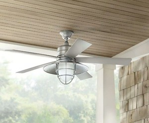 Details About Grayton 54 In Indoor Outdoor Galvanized Ceiling Fan With Remote Control