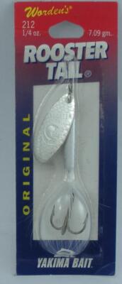 Wordens 212-WHT Rooster Tail Spinner 1/4 oz. White