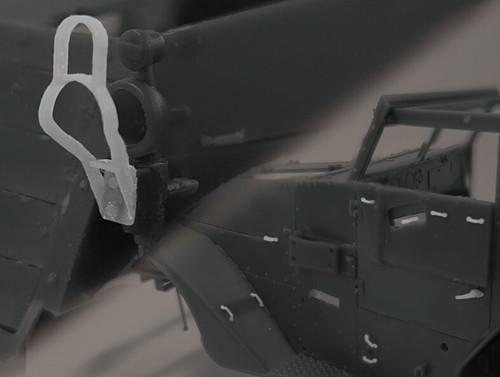 MJ Miniatures - M3 M16 Half-Track Light Guard, Door Handles, 1/35th - MJEZ35011 - Picture 5 of 5