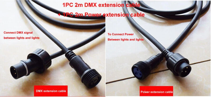 Outdoor Waterproof Stage Lighting Cable DJ Disco LED Par DMX Cable dj efectos - Image 3 of 4