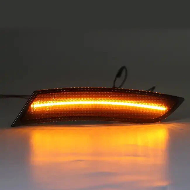 Lámpara de parachoques LED ámbar ahumado con luz de marcado frontal para Cadillac XTS 2013-2017 Foto 2 de 4