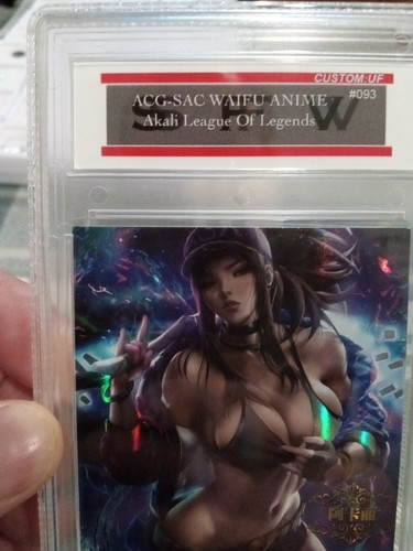 Goddess ACG SAC Waifu Anime CCG Card 093 KD/A Akali League of Legends GRADE UF - Picture 2 of 8