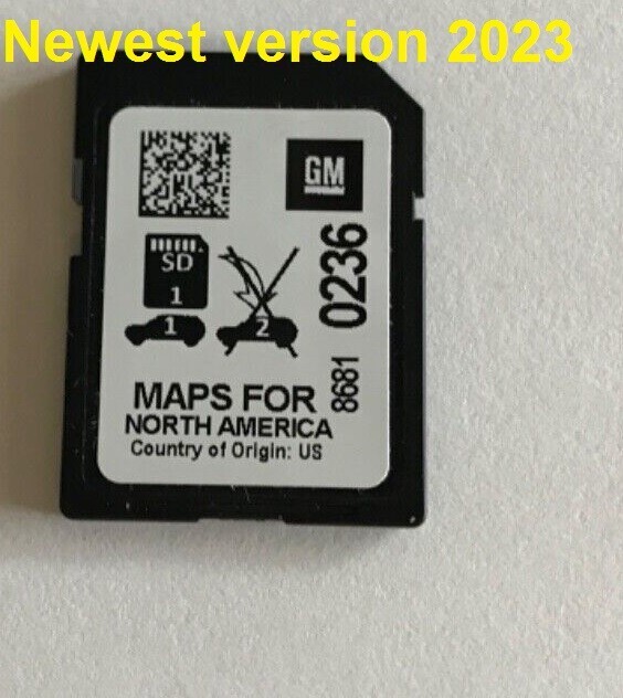 GMC Chevrolet Cadillac Buick 2019 2020 2021 GPS Navigation SD Card